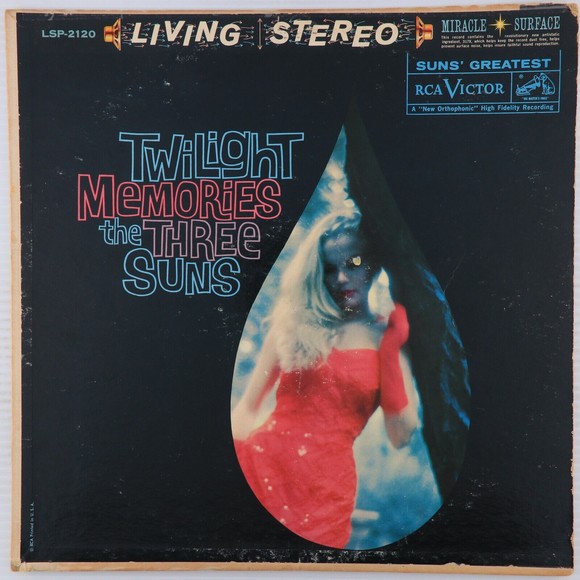 The Three Suns, Twilight Memories 1960 Stereo 12" LP Vinyl Record LSP-2120 - Picture 1 of 16